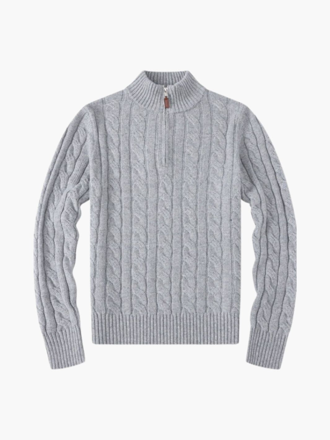 Damski Sweter Half-Zip | Wysoki Kołnierz i Długi Rękaw
