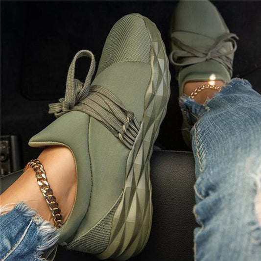 Damskie Buty Sportowe Sneakersy z Elastyczną Cholewką